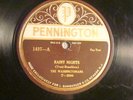 78:PENNINGTON 1437-WASHINGTONIANS (ELLINGTON)/BEN SELVIN  RAINY NIGHTS   -  E