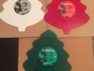 Elvis Presley - Set of 3 Christmas Tree Shaped Colour Vinyls , New And Unplayed