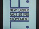 New Order Movement Factory Records FAC 50-1981 ORIGINAL Promo Poster
