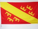 DRAPEAU HAUTE-ALSACE 150x90cm - DRAPEAU ALSACIEN - HAUT-RHIN 90 x 150 cm Fourrea