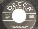 Johnny Carroll 45 Record Rock N Roll Ruby   Tryin' To Get To You Vintage RARE