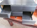 Vintage Retro Music Audio Tape Cassette 6 Draw Storage Box - Case 70s