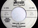 RONNIE PEARSON 45 Teen-Age Fancy / Flippin' Over You PROMO Rockabilly f563
