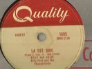 RARE 78 Rpm Record Doo Wop Billy and Lillie La Dee Dah