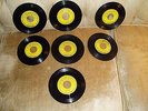 7 1950's ORIGINAL Sun 45 Records, CASH, PERKINS, BURGESS, LEWIS...WOW
