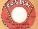 JEANETTE WILLIAMS All Of A Sudden Mr Soft Touch BACK BEAT PROMO NORTHERN SOUL 45