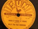 Sun 214 BILLY (The Kid) EMERSON Move Baby Move  78 rpm 1955 E