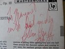 GLENN GOULD AUTOGRAPHED AND DATED RECORD BEETHOVEN + BACH