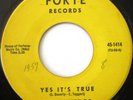 THE TUXEDOS Yes It's True b/w Trouble Trouble 45 DOO-WOP MINT FORTE 1414