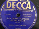 Decca 7810 BLIND WILLIE McTELL Cold Winter Day 78 rpm  E+ fabulous  1935