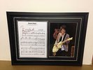 Ronnie Wood/Rolling Stones Hand Signed/Autographed Songsheet with Photo & COA
