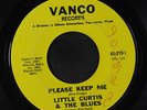 LITTLE CURTIS & THE BLUES: Please Keep Me / Soul Desire 45 (wol, heavily marked