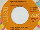 PORTER WAGONER Rubber Room RCA 45 psycho country VG+ Original 1971 7”