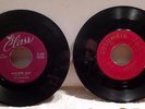 2 45 RPM RECORDS WOW WOW BABY BY SEARCHERS & SINGING THE BLUES BY GUY MITCHELL