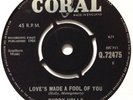 BUDDY HOLLY: LOVE'S MADE A FOOL OF YOU/YOU'RE THE ONE