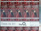 Michael Jackson - 2009 O2 Concert Tickets Sheet - Uncut. Red. Hologram.