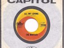 BEATLES * 45 * All My Loving / This Boy * 1964 CANADA *VG+/ Approaching VG++ $75