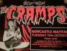 The Cramps original Concert promo poster 1991 Newcastle Mayfair very rare