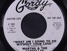 MARTHA & VANDELLAS: What Am I Going To Do Without Your Love 45 (dj) Soul