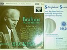 SXL 2222 Brahms PIANO RECITAL Wilhekm Backhaus DECCA UK  ED1 COVER