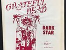 The Grateful Dead - Dark Star Bootleg (1970-1972?) Vinyl LP White Pasted Sheet