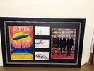 Led Zeppelin Hand Signed/Autographed Cards with Photograph & COA