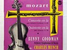 BENNY GOODMAN, CHARLES MUNCH - MOZART quintet & concerto for clarinet RCA LP EX+