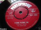 BEATLES  PLEASE PLEASE ME / ASK ME  1963 RED LABELLED ORIG U.K. 45. EX Con