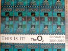 Michael Jackson - 2009 O2 Concert Tickets Sheet - Uncut. Blue. Hologram.
