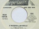 DEAN MARTIN Marshmallow World / Blue Christmas REPRISE 45 VG+ 7”