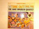 TIME OUT TAKE FIVE BY THE DAVE BRUBECK QUARTET. Signed.