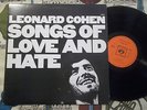 Leonard Cohen-Songs of Love and Hate 1971 Vinyl LP Dutch Import