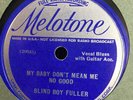 BLIND BOY FULLER MELOTONE 70656 BLUES 78 RPM RECORD E+/E