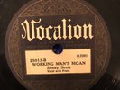 Vocalion 25013 Sonny Scott WORKING MAN MOAN (Walter Roland)  1933 78 rpm  EE-/E