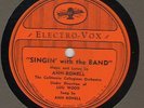 c 78 RPM Ann Ronnell Electro-Vox shellac pressing in E-