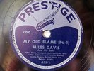 MILES DAVIS-MY OLD FLAME I&II ON PRESTIGE JAZZ 78RPM-ART BLAKEY, JACKIE MCLE