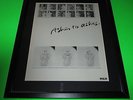 DAVID BOWIE - ASHES TO ASHES - RARE ORIGINAL ADVERT/PICTURE - FRAMED
