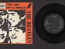 THE BEATLES I FEEL FINE / SHE'S A WOMAN 1964 RARE SWEDEN 7