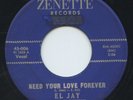 Hear - Rare Soul 45- El Jay - Need Your Love Forever - Zenette Records # 006