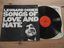 LEONARD COHEN - SONGS OF LOVE AND HATE -GREAT AUDIO-VG+ VINYL LP 1971