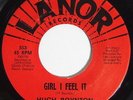 HUGH BOYNTON Girl I Feel It 45 on Lanor Rare Northern Soul M-