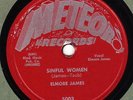 78rpm – Elmore James – Sinful Women – Meteor 5003 – E+