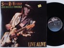 STEVIE RAY VAUGHAN & DOUBLE TROUBLE Live Alive EPIC 2xLP NM gatefold