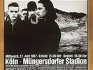 U2 1987 KÖLN  -  orig.Konzert Concert Poster  A1