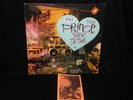 PRINCE SIGN O THE TIMES DOUBLE ALBUM PROMO WITH HEART STICKER AND FAN CLUB CARD