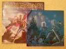 IRON MAIDEN SIGNED Xmas Card and vinyl single 1985