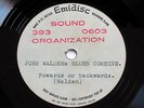 John Walden Blues Combine - UK 1968 UNRELEASED British R&B EMIDISC ACETATE