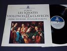 JS BACH cello harpsichord sonatas FOURNIER RUZICKOVA erato mint- lp