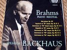 Brahms Piano Recital: Wilhelm Backhaus - Decca SXL 2222 ED1 WB BB Spain