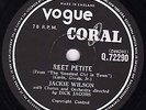 JACKIE WILSON  78  REET PETITE (UK#1 in 1986 ) ORIGINAL UK VOGUE-CORAL Q72290 E-